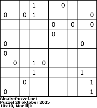 Binaire Puzzel