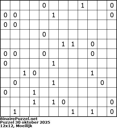 Binaire Puzzel