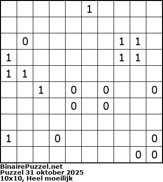 Binaire Puzzel