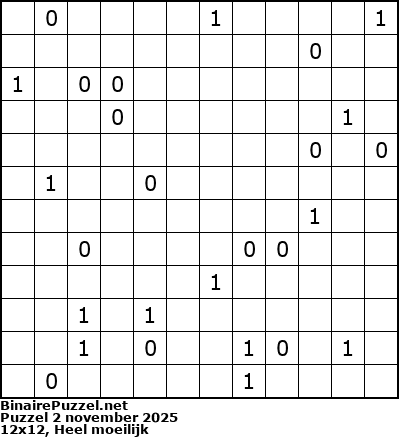 Binaire Puzzel