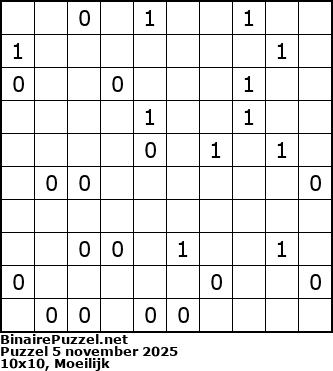 Binaire Puzzel