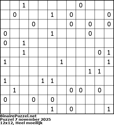 Binaire Puzzel