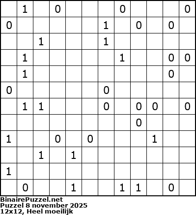 Binaire Puzzel