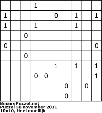 Binaire Puzzel