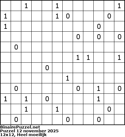 Binaire Puzzel