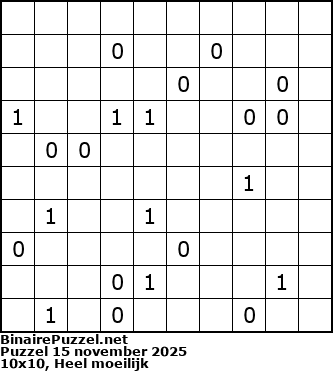 Binaire Puzzel