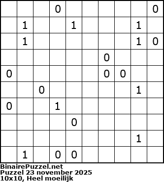 Binaire Puzzel