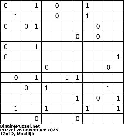 Binaire Puzzel