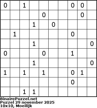 Binaire Puzzel