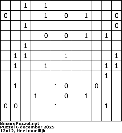 Binaire Puzzel