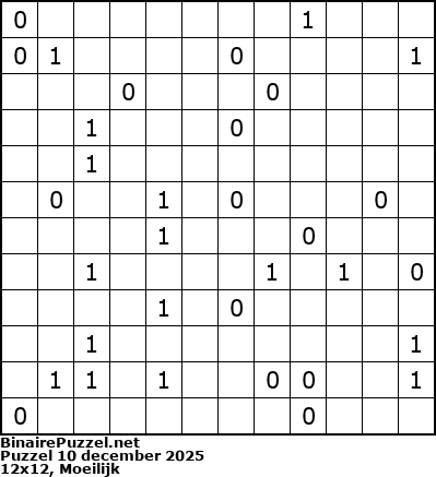 Binaire Puzzel
