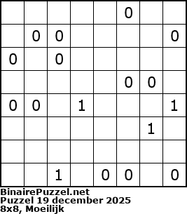 Binaire Puzzel