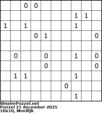 Binaire Puzzel
