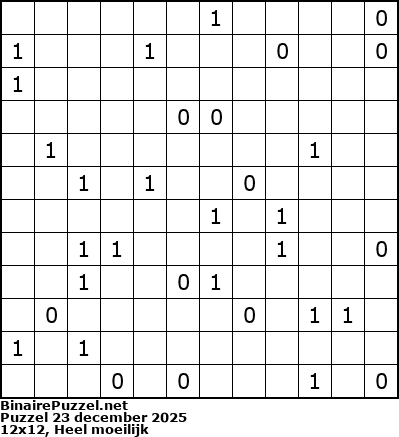 Binaire Puzzel
