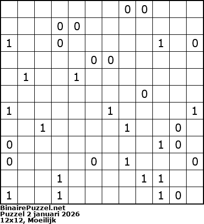 Binaire Puzzel