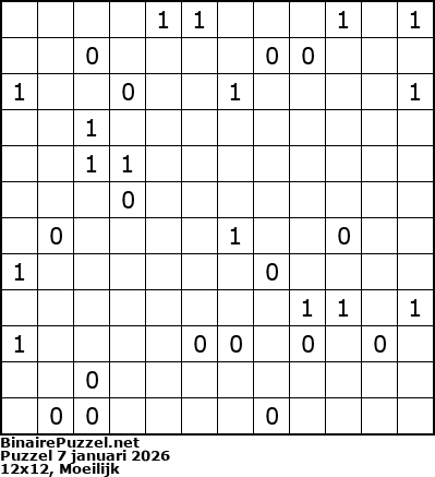 Binaire Puzzel