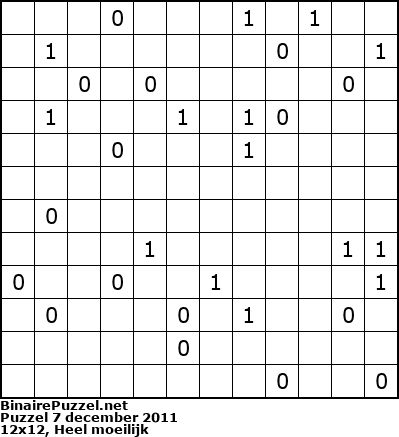 Binaire Puzzel