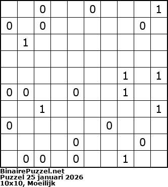 Binaire Puzzel