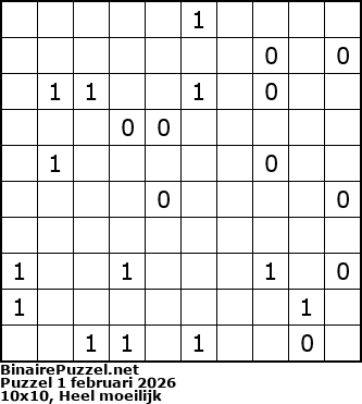Binaire Puzzel