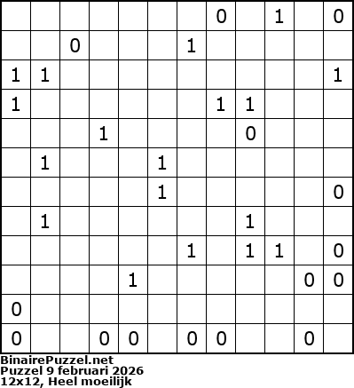 Binaire Puzzel
