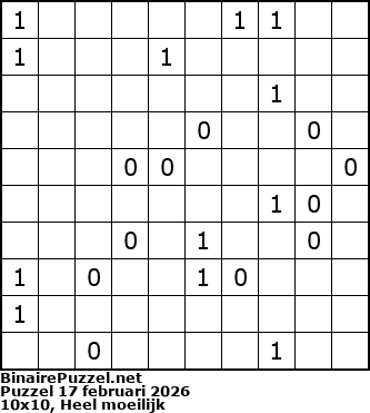 Binaire Puzzel