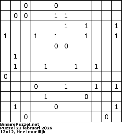 Binaire Puzzel