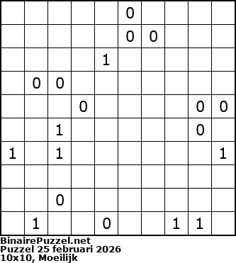 Binaire Puzzel