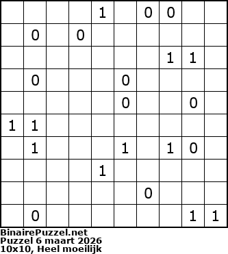 Binaire Puzzel