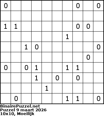 Binaire Puzzel