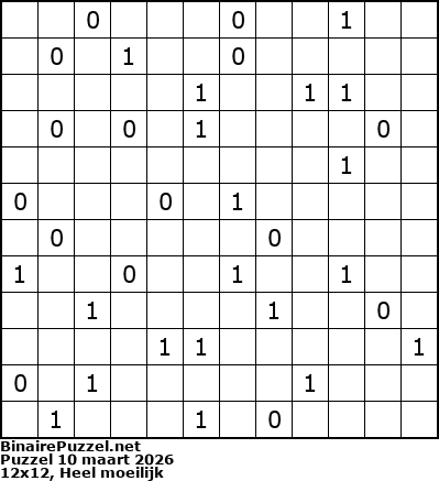 Binaire Puzzel