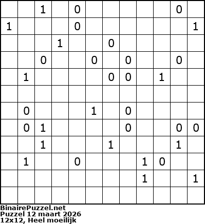 Binaire Puzzel
