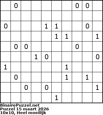 Binaire Puzzel