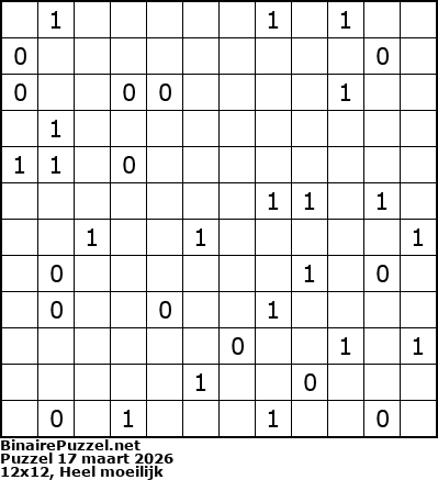 Binaire Puzzel