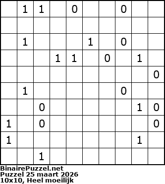 Binaire Puzzel
