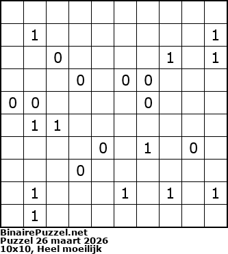 Binaire Puzzel