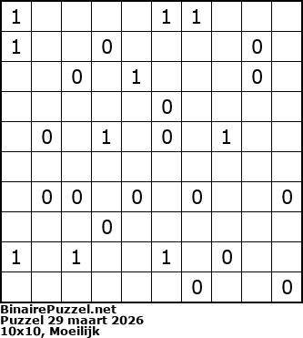 Binaire Puzzel