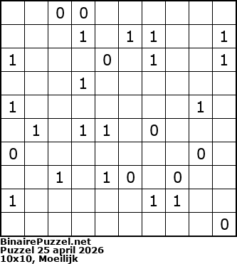 Binaire Puzzel