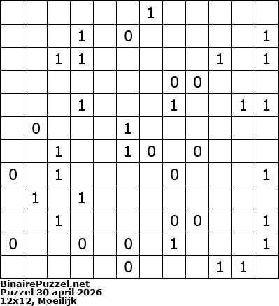 Binaire Puzzel