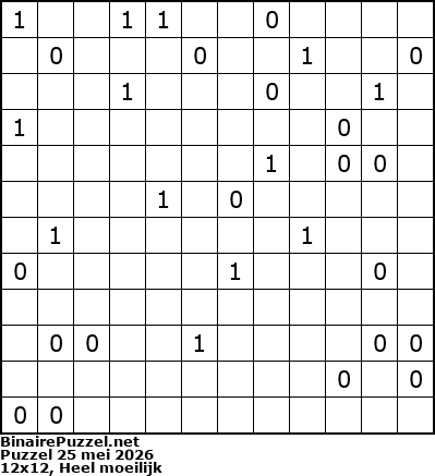 Binaire Puzzel
