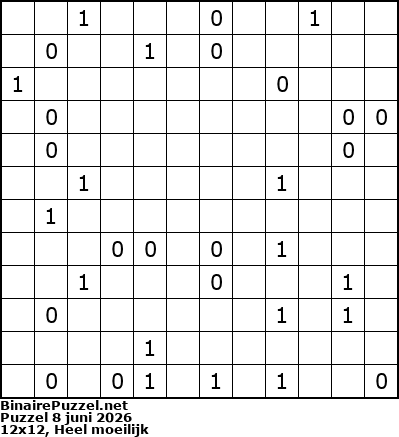 Binaire Puzzel