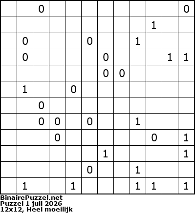 Binaire Puzzel