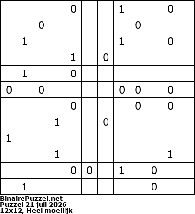 Binaire Puzzel