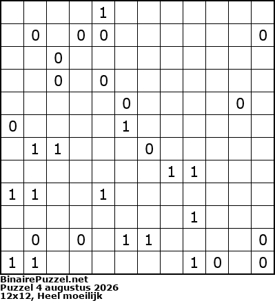 Binaire Puzzel