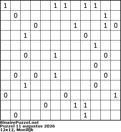 Binaire Puzzel