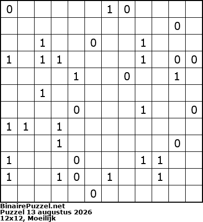 Binaire Puzzel