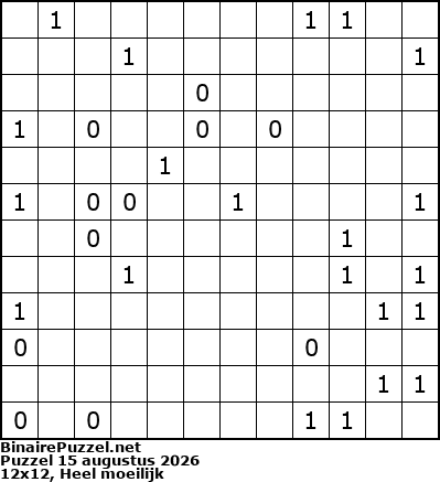 Binaire Puzzel