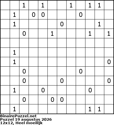 Binaire Puzzel