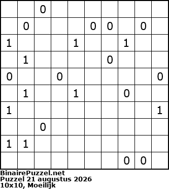 Binaire Puzzel
