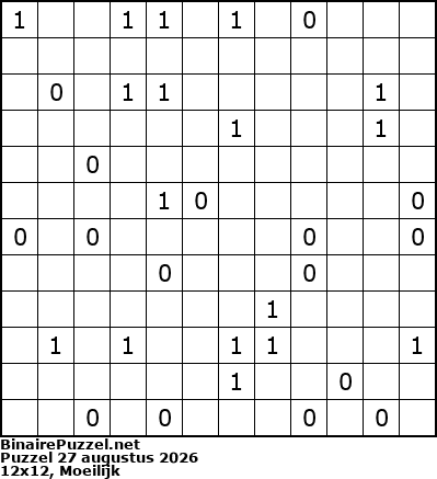 Binaire Puzzel