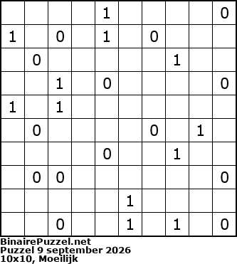 Binaire Puzzel